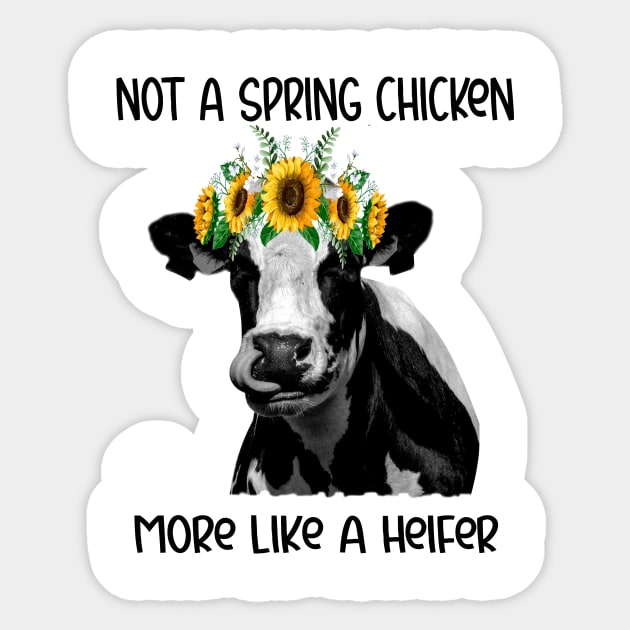 cow sun flower Sticker by Xonmau